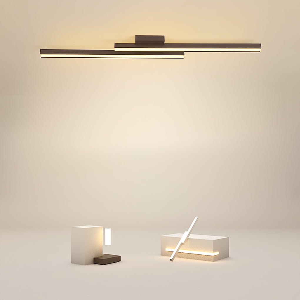 35" Modern LED Rectangular Flush Mount Kitchen Ceiling Light