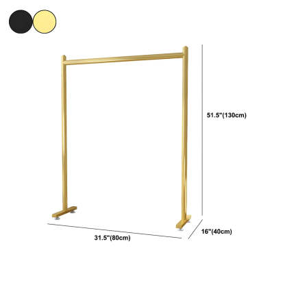 Sleek Modern Gold Metal Coat Rack — Gold
