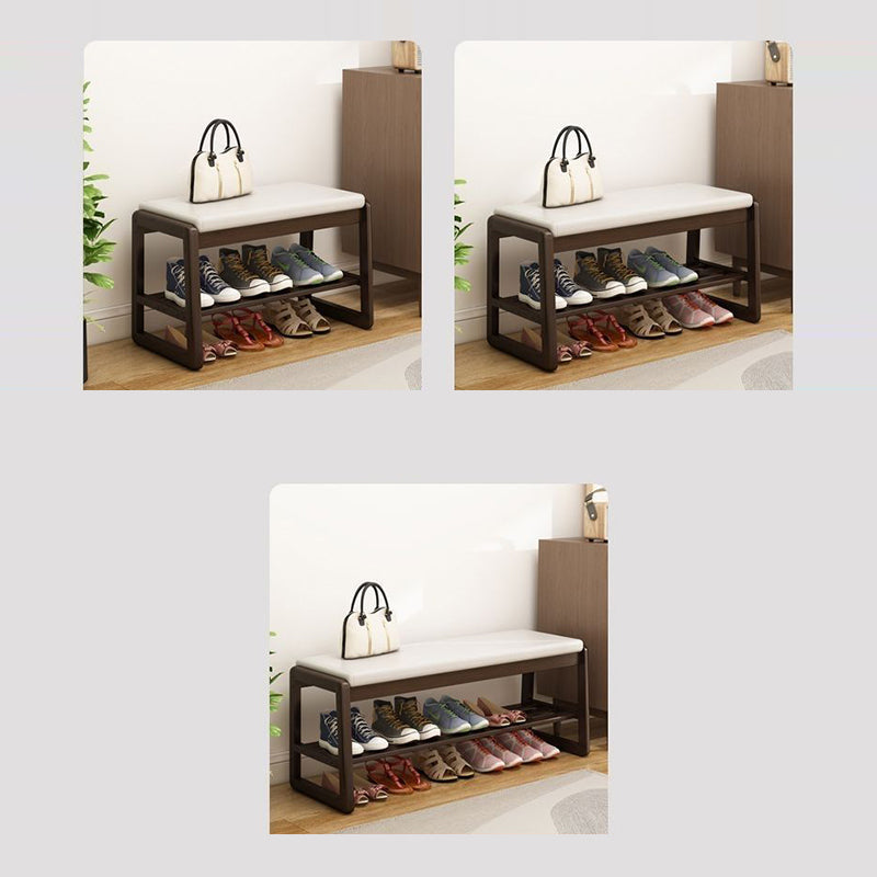 Scandinavian Tech Cloth Wood 1-Shelf Shoe Storage