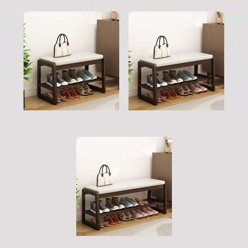Scandinavian Tech Cloth Wood 1-Shelf Shoe Storage