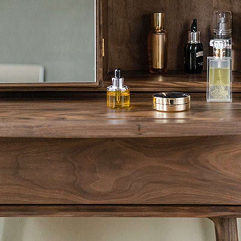 Chinese Wood 5-Drawer Nightstand