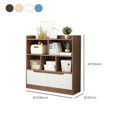 Simple Modern Rectangular Wide Bookcase