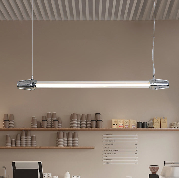 Industrial Aluminum Acrylic LED Island Chandelier