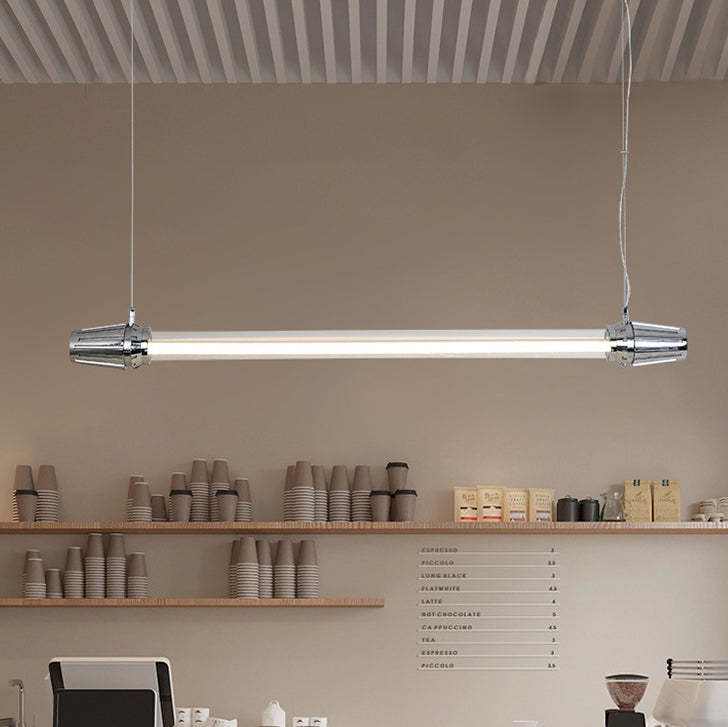Industrial Aluminum Acrylic LED Island Chandelier