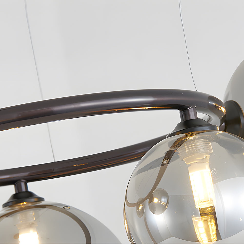5/7/9-Light Glass Ball Circular Contemporary Chandelier