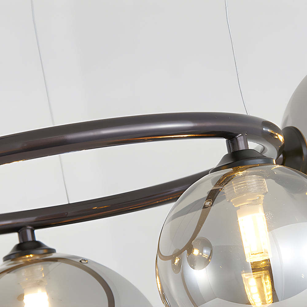 5/7/9-Light Glass Ball Circular Contemporary Chandelier