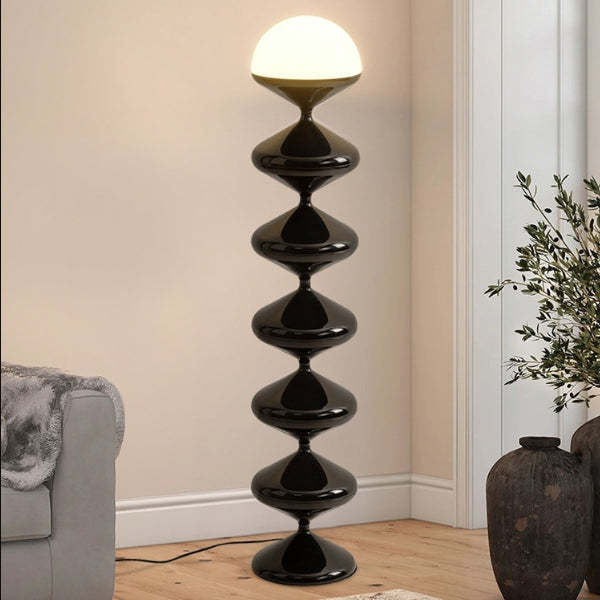 French Gourd Iron Acrylic Floor Lamp