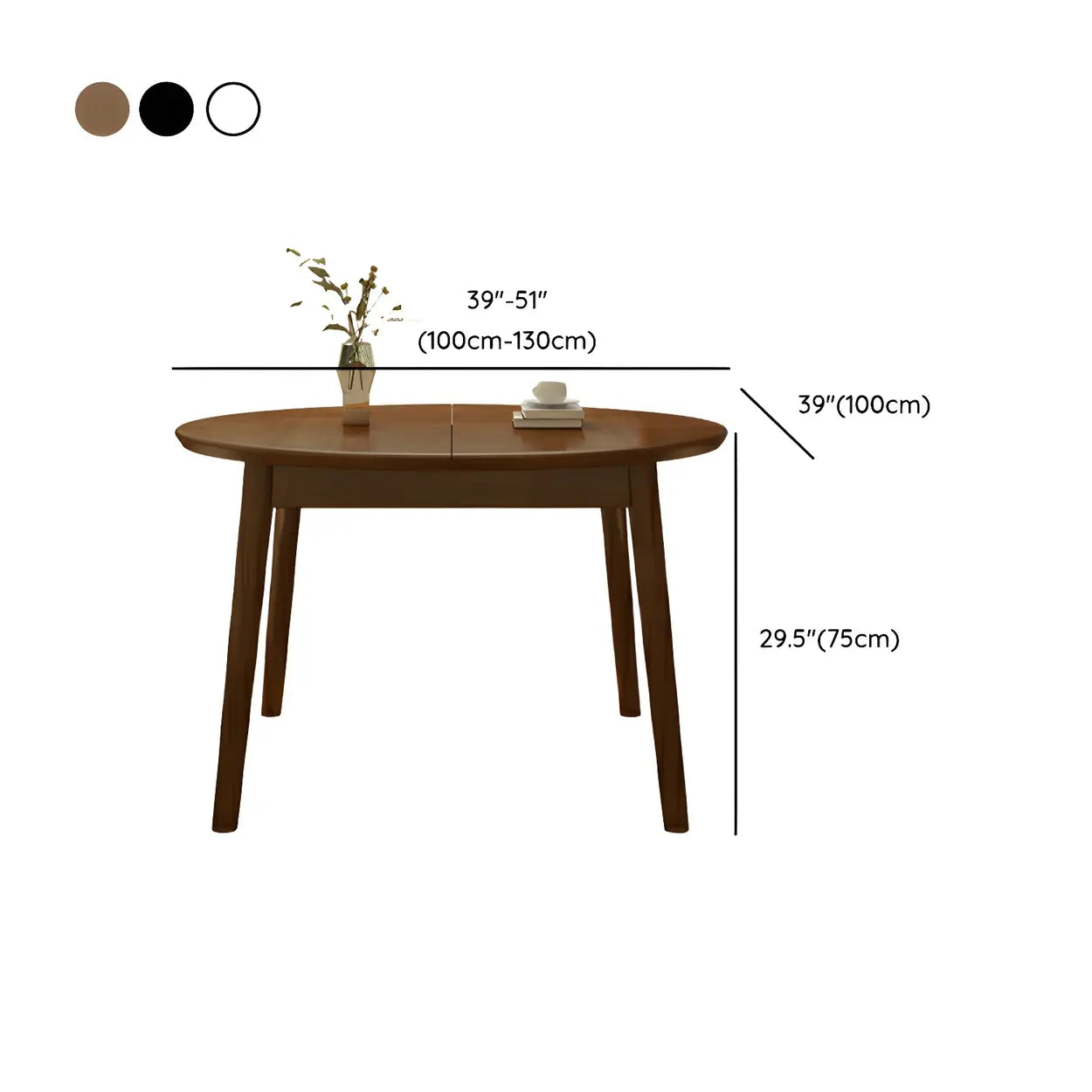 Traditional Oval Wood Dining Table