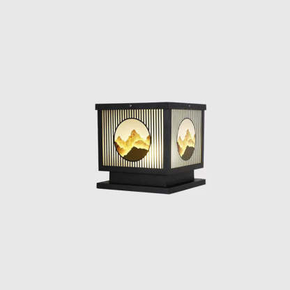 Solar Chinese Square Post LED Outdoor Landscape Light