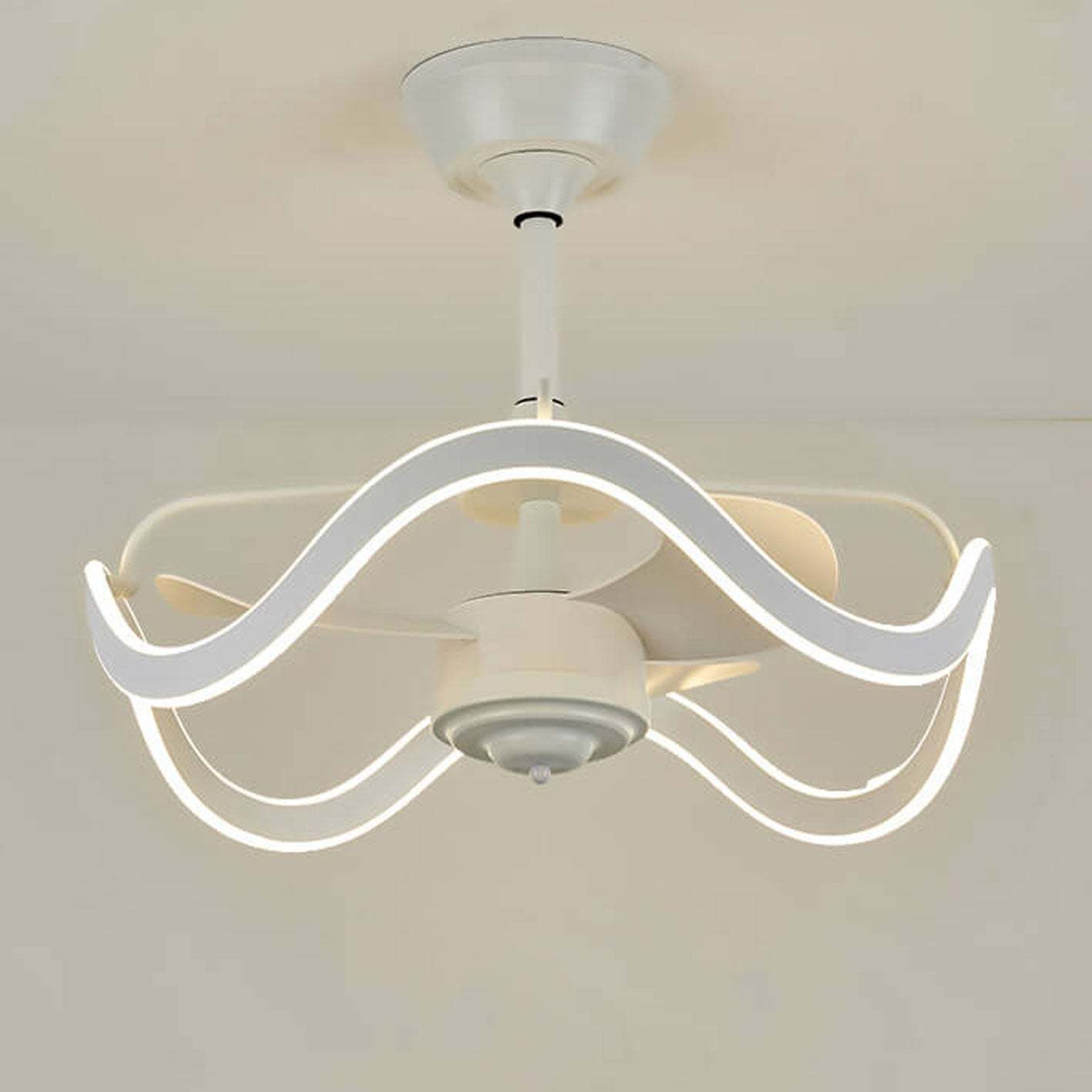 Modern Circular Silent Inverter Ceiling Fan Light