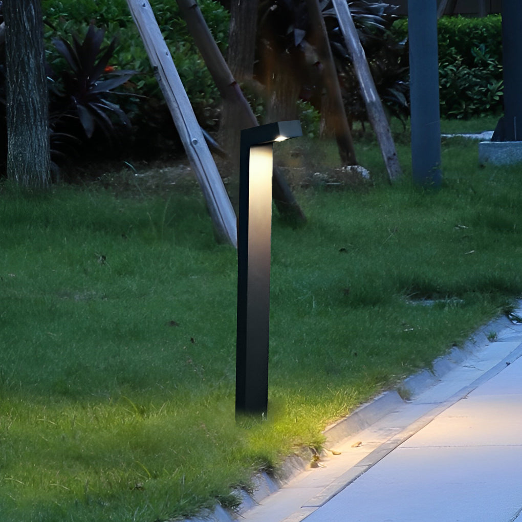 Waterproof IP65 Minimalist Aluminum Black Modern Outdoor Pathway Lights-Lighom