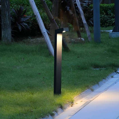 Waterproof IP65 Minimalist Aluminum Black Modern Outdoor Pathway Lights-Lighom