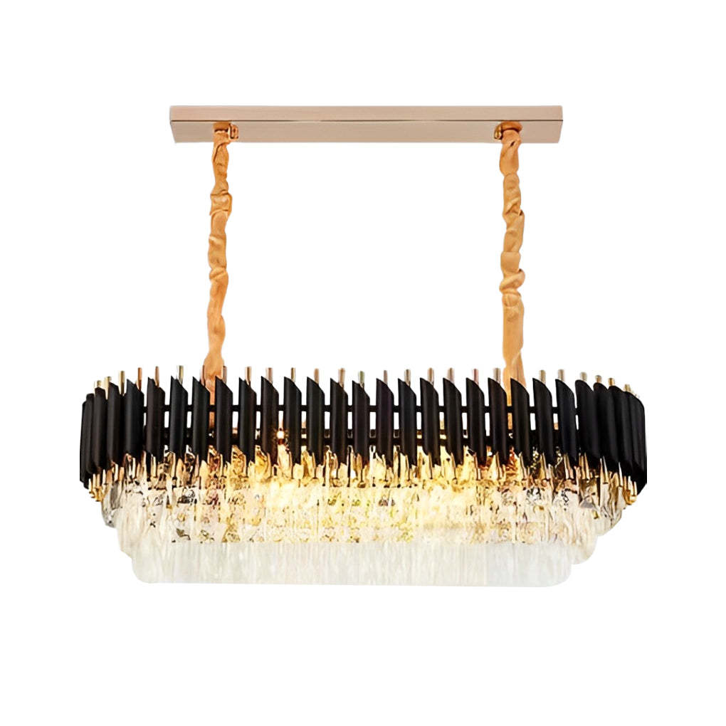 Round Oval Crystal Dimmable Postmodern Chandelier