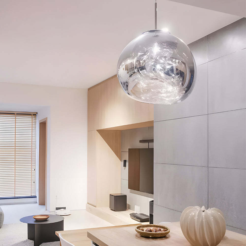 Irregular Lava Glass Ball Post-Modern Pendant Light