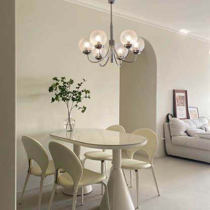 6-Light Minimalist Planet Glass Ball Postmodern Pendant