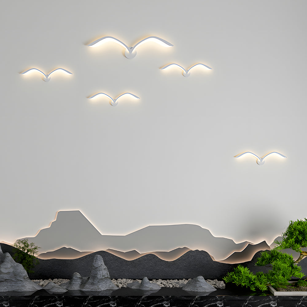 Modern Nordic Acrylic Seagull LED Wall Sconce