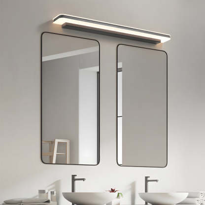 Matte Black Dimmable Linear LED Bathroom Vanity Light with Modern Acrylic-Lighom