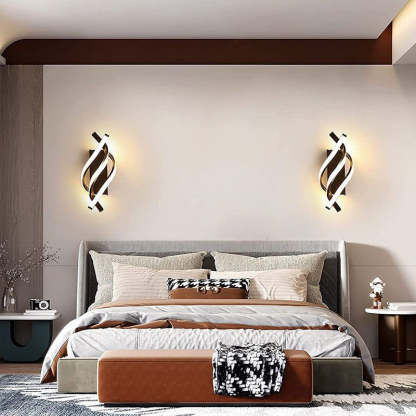 Spiral Minimalist 3-Step Dimming LED Modern Wall Sconce