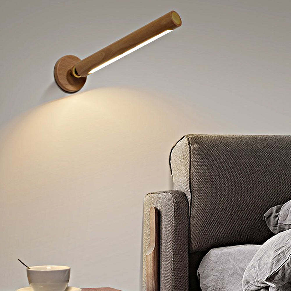 Rotation Wood LED Portable Magnetic USB Touch Night Light-Lighom