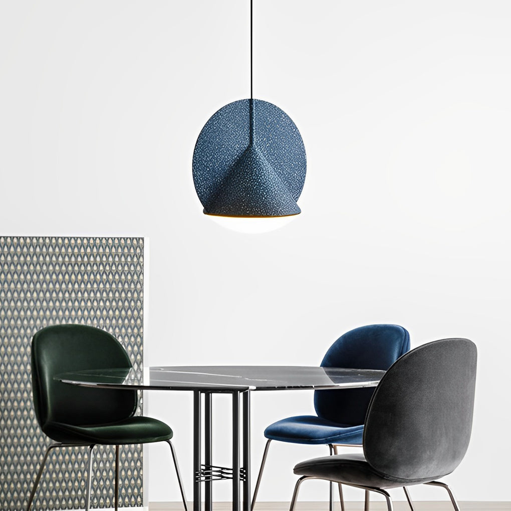 Lighom cone island metal pendant lighting for kitchen — Blue