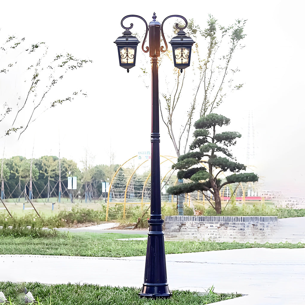 2-Light Outdoor Waterproof Retro European Style Street Lights-Lighom