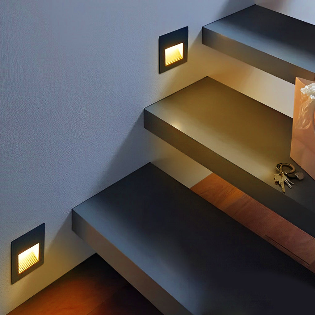 Visual Comfort Wall Recessed LED 3W Aluminum Modern Architectural Step Lights-Lighom