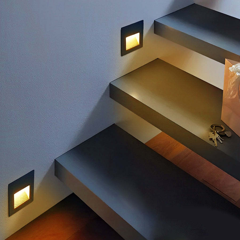 Visual Comfort Wall Recessed LED 3W Aluminum Modern Architectural Step Lights-Lighom