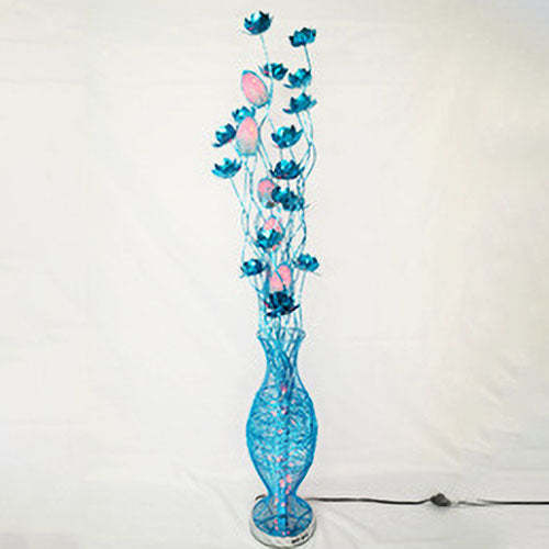 European Vase Flower Aluminum LED Floor Lamp