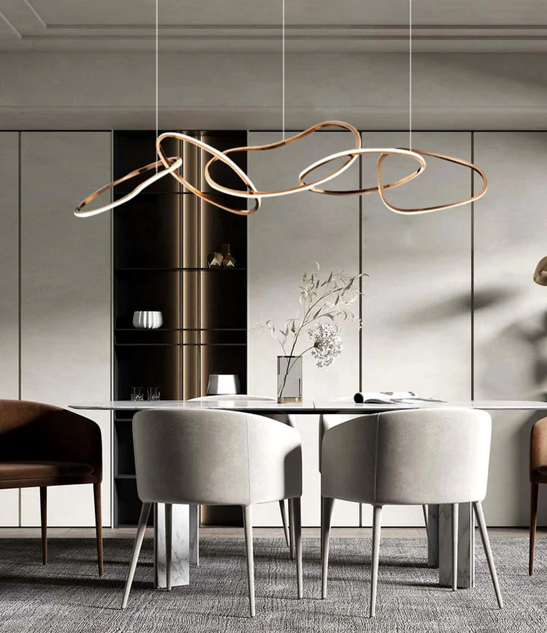 Irregular Circular Chainlink Dimmable Plated