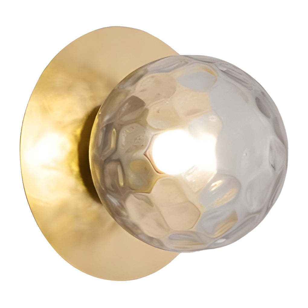 Round Glass Ball 12W Modern LED Wall Sconce