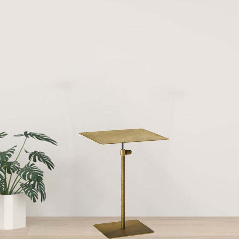 Minimalist Adjustable Steel End Table
