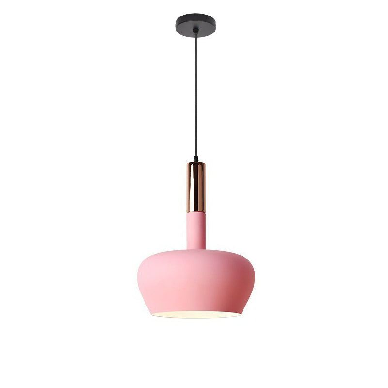 Nordic Macaron Aluminum Dome Bottle Pendant Light