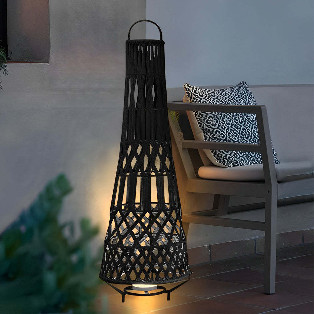 Metal Outdoor Tribal Floor Lamp-Lighom