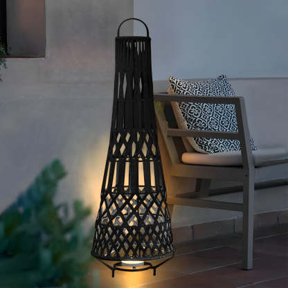 Metal Outdoor Tribal Floor Lamp-Lighom