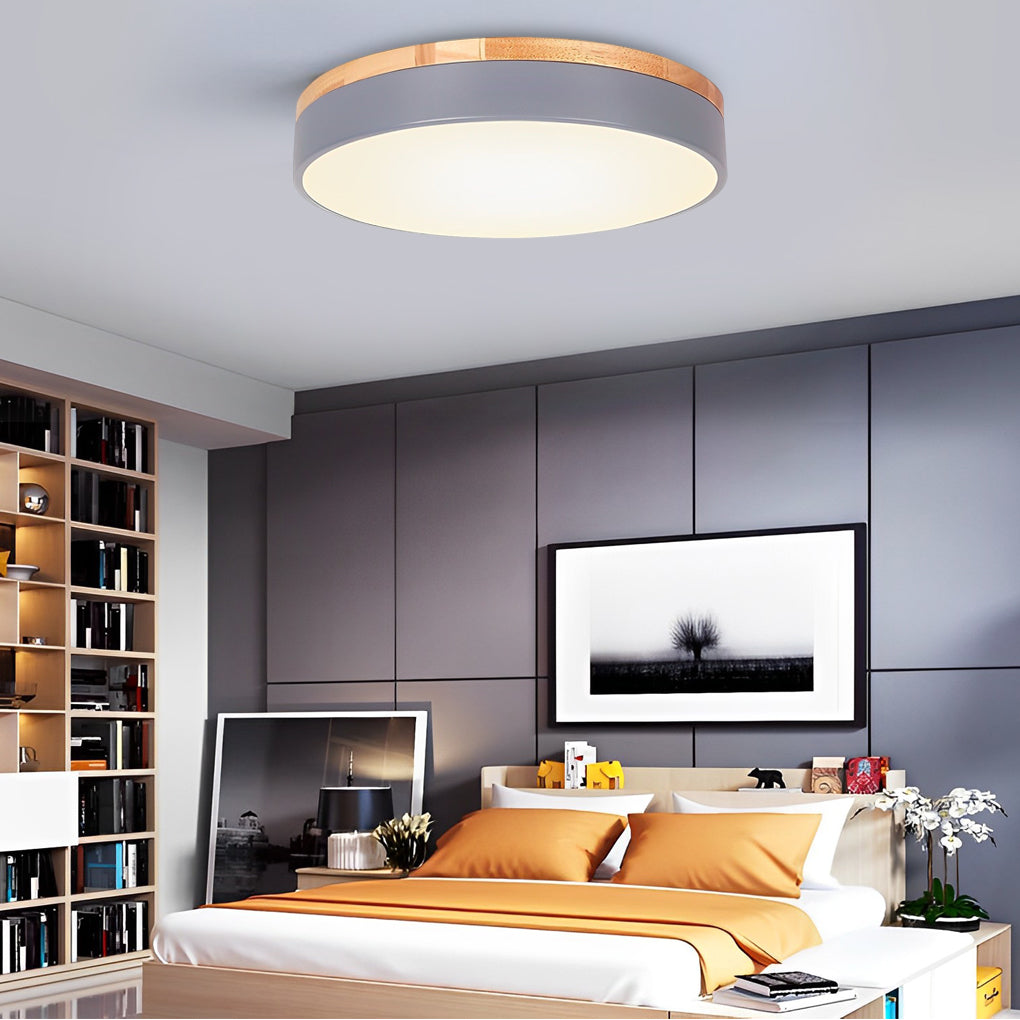 12" Circular LED Modern Flush Mount Ceiling Lamp