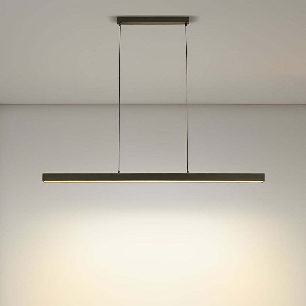 30" Rectangular Modern Black Vintage Pendant