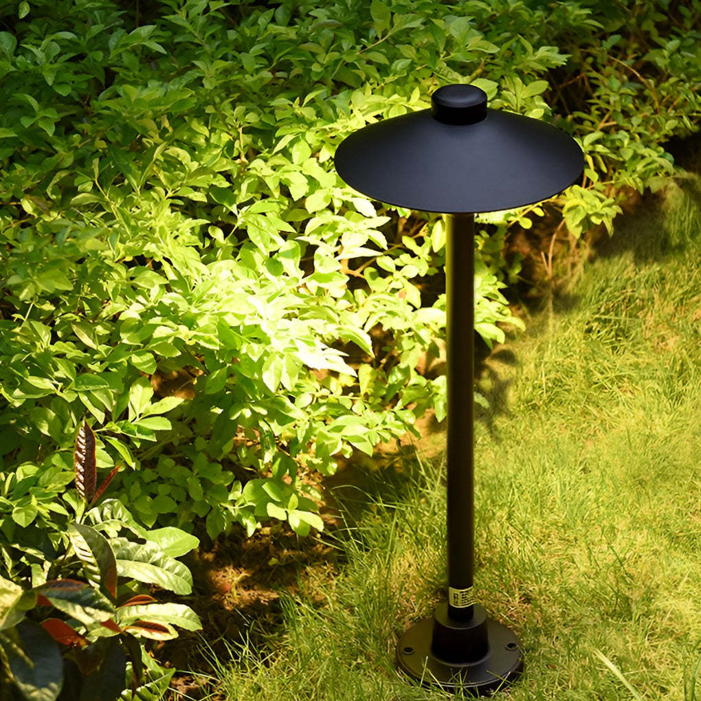 Mushroom Shaped Waterproof 7W LED Black Modern Outdoor Path Lights-Lighom