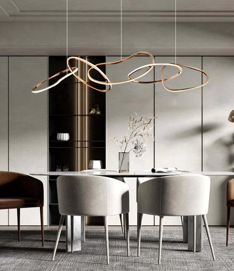 Irregular Circular Chainlink Dimmable Plated
