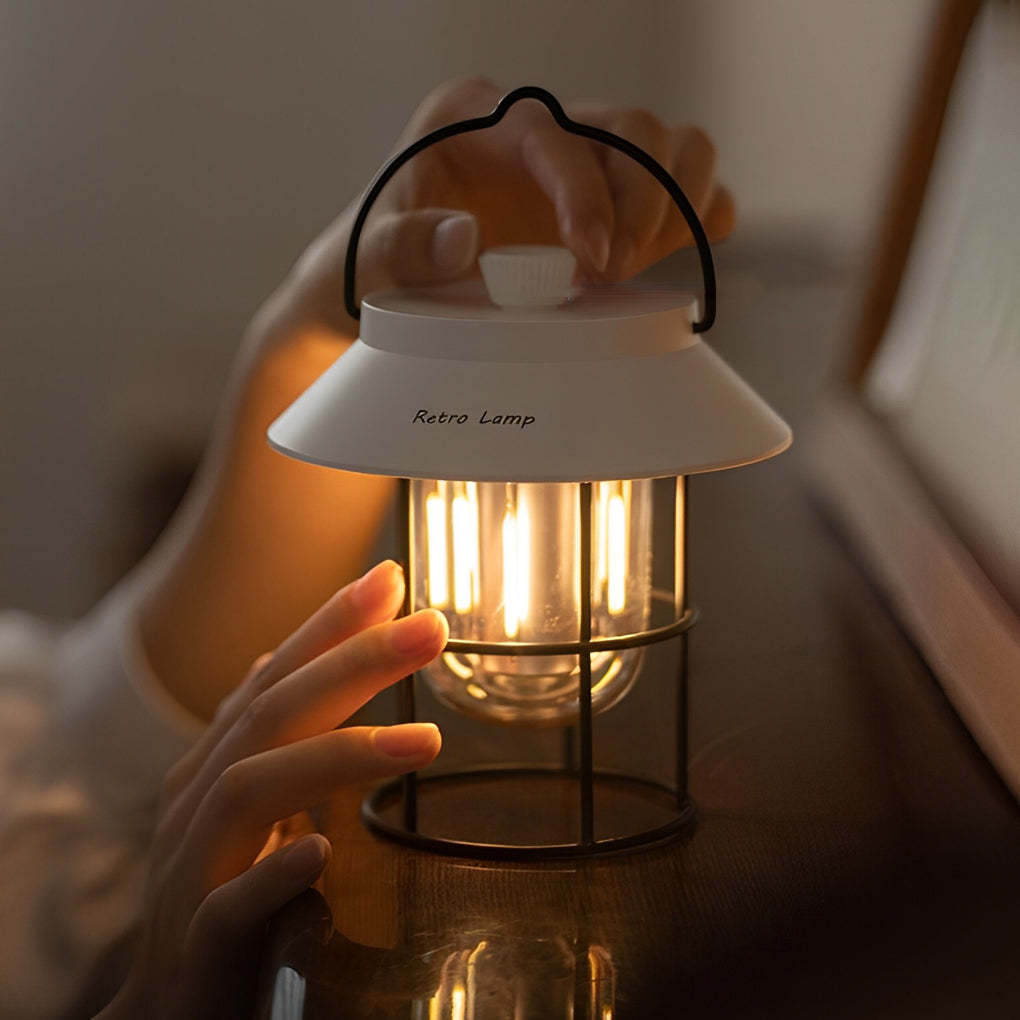 USB Rechargeable Dimmable LED Hanging Stand Portable Outdoor Lanterns-Lighom