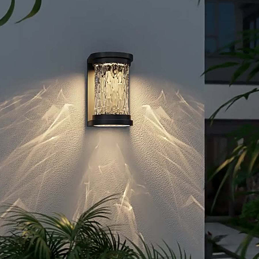 Modern Luxury Glass Stereoscopic Luminescence Cylindrical LED Wall Light-Lighom