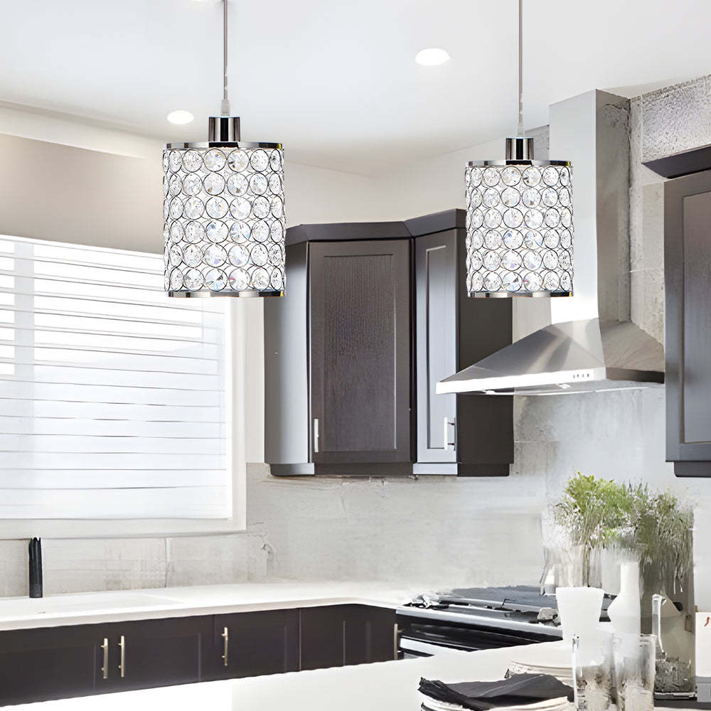Cylinder Crystal Minimalist Nordic Chandelier