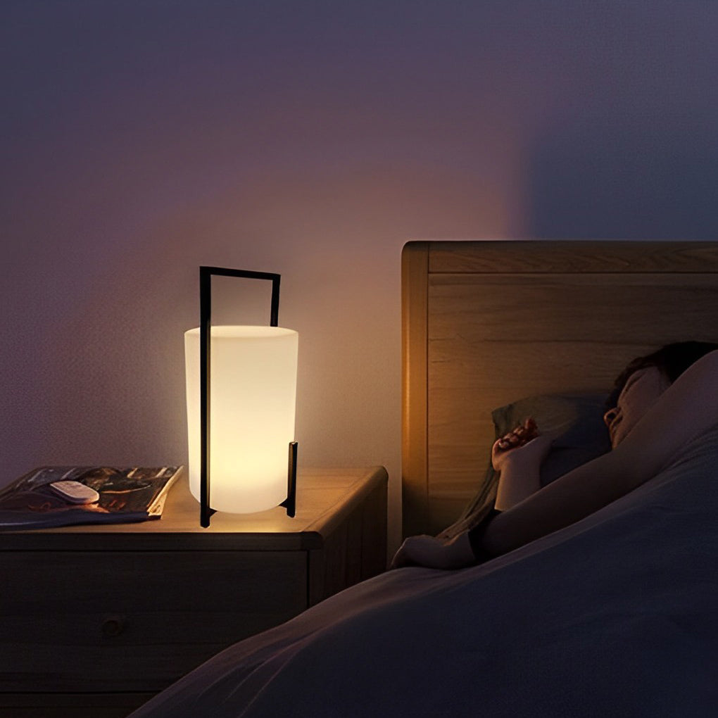 Modern portable rgb black outdoor lanterns & lamps, Lighom — Solar