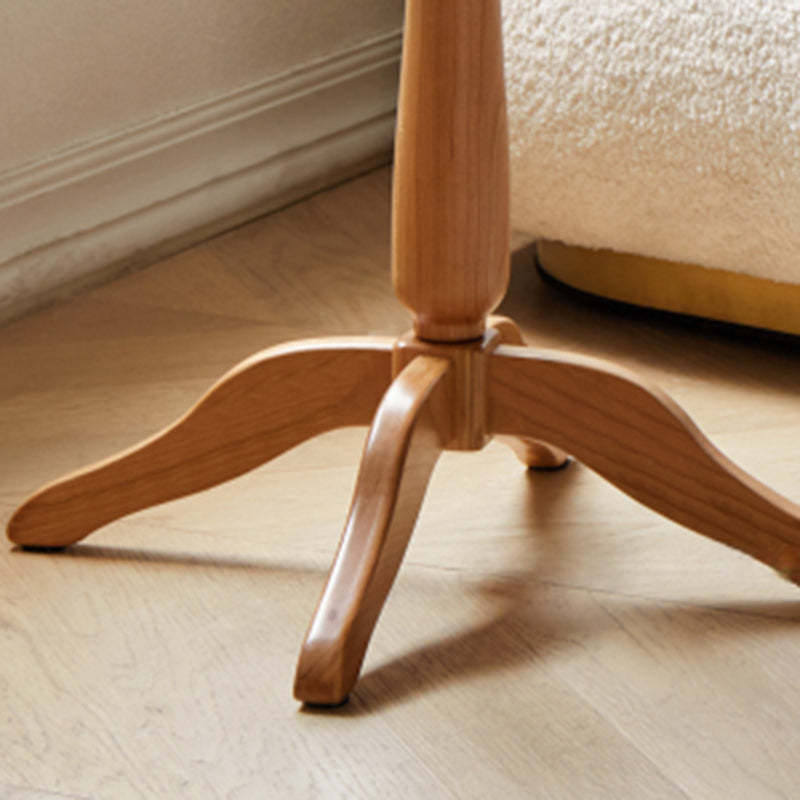Vintage Flower Cherry Wood Coffee Table