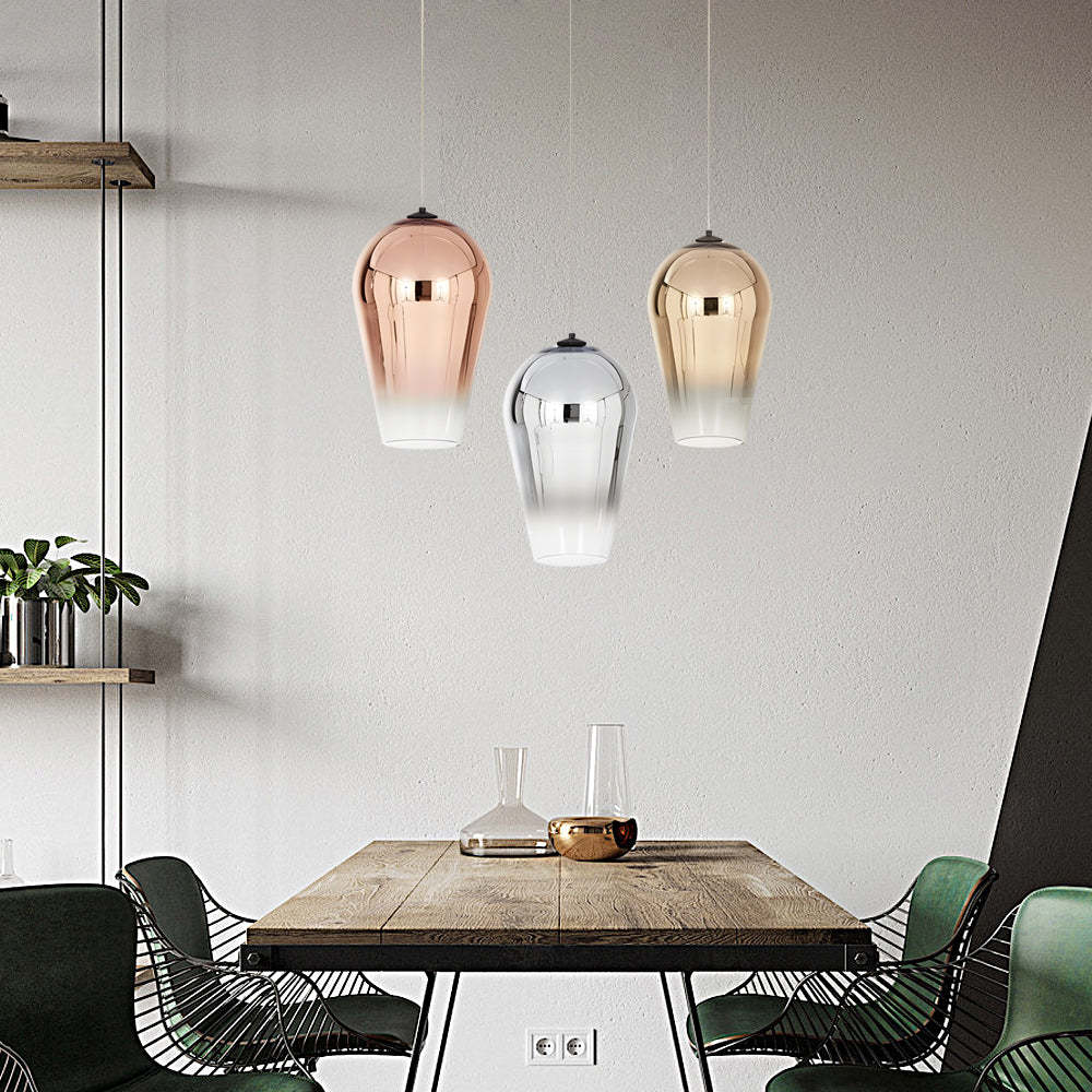 Art Glass Gradient Shade Nordic Post-Modern Pendant Light