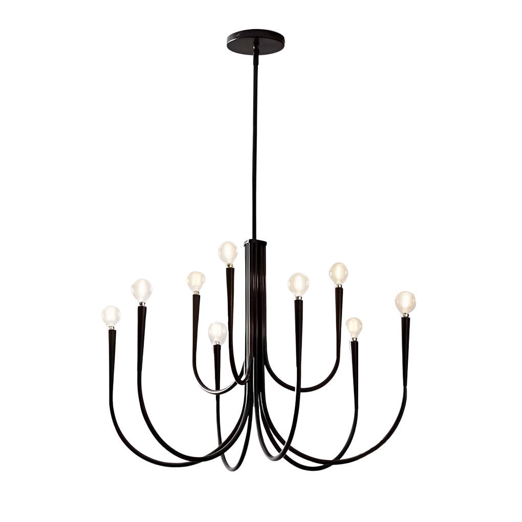 6/9-Light Retro Candle Dimmable LED French Chandelier