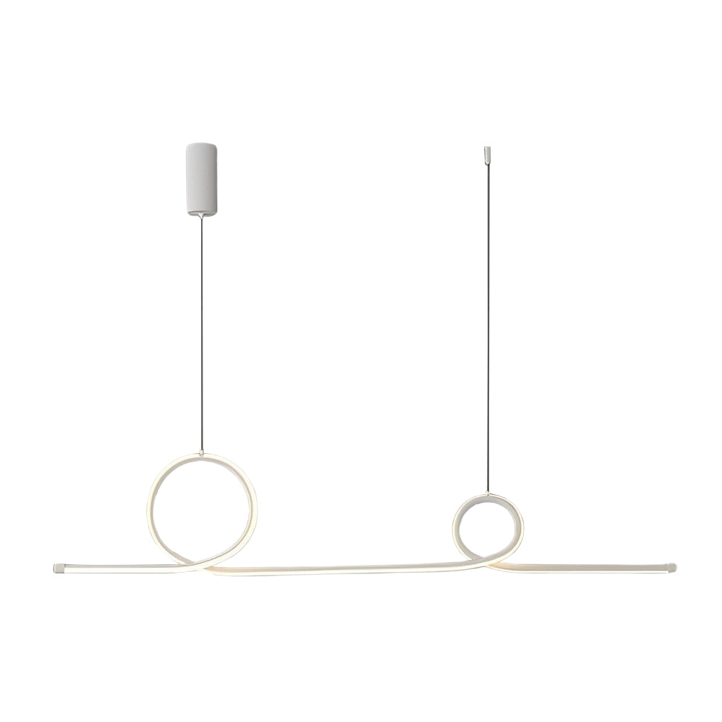 Minimalist Wave Circular Dimmable LED Smart Chandelier