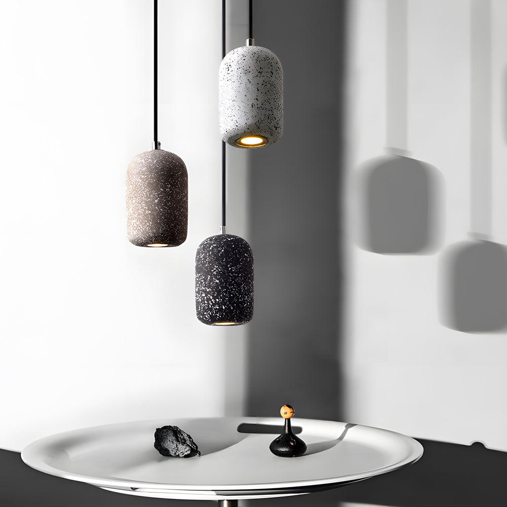Nordic Cylinder Cement LED Kitchen Island Pendant Light