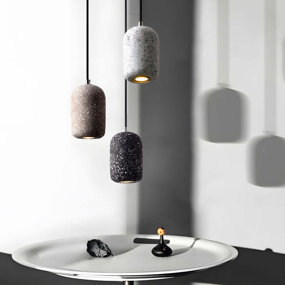Nordic Cylinder Cement LED Kitchen Island Pendant Light