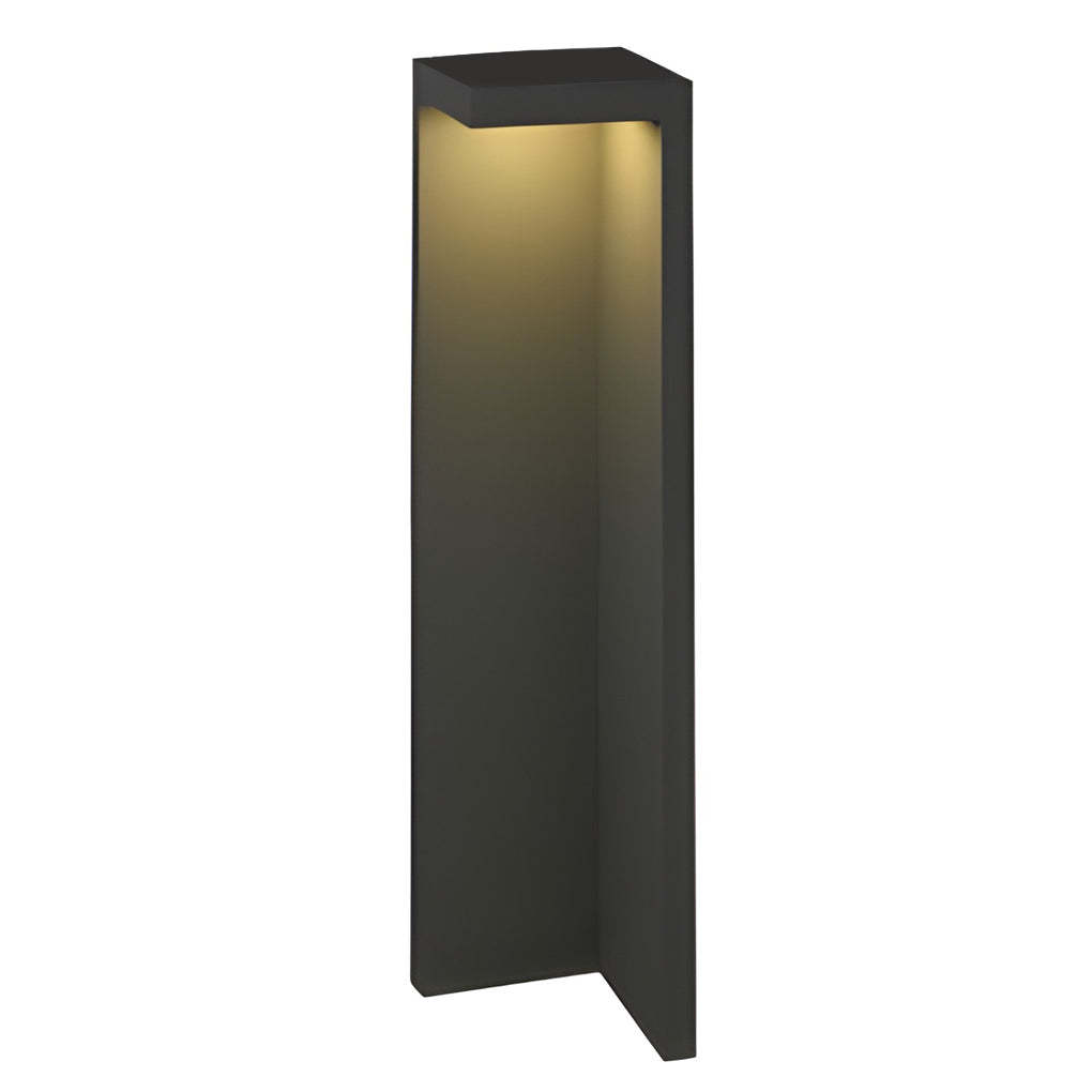 Half-Cut Rectangular Fixture Modern Outdoor Path Light in Gray, LED 4.5W, IP54 Waterproof-Lighom