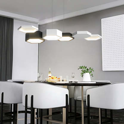 Geometric Minimalist Dimmable LED Modern Dining Chandelier